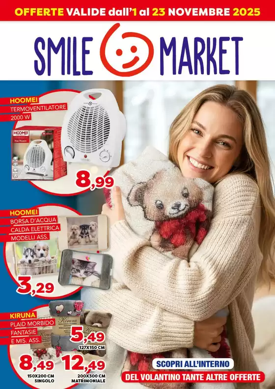 Volantino Smile Market a Lecce | Volantino novembre | 2025-11-06T00:00:00.000Z - 2025-11-23T00:00:00.000Z
