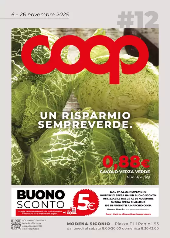 Volantino Coop a Milano | Un risparmio sempreverde | 2025-11-06T00:00:00.000Z - 2025-11-26T00:00:00.000Z