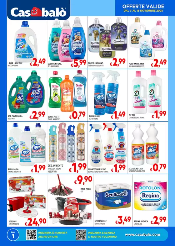 Volantino Casabalò a Giovinazzo | OFFERTE VALIDE DAL 3 AL 15 NOVEMBRE 2025 | 2025-11-03T00:00:00.000Z - 2025-11-15T00:00:00.000Z