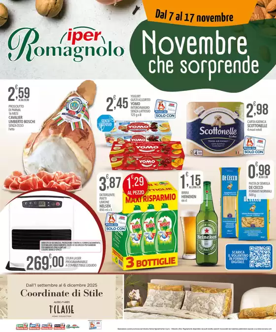 Volantino Iper Romagnolo a Nichelino | Novembre che sorprese | 2025-11-07T00:00:00.000Z - 2025-11-17T00:00:00.000Z