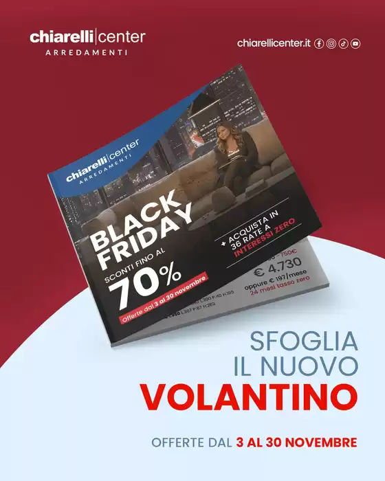Volantino Chiarelli Center a Monza | Offerte Chiarelli Center | 2025-11-03T00:00:00.000Z - 2025-11-30T00:00:00.000Z