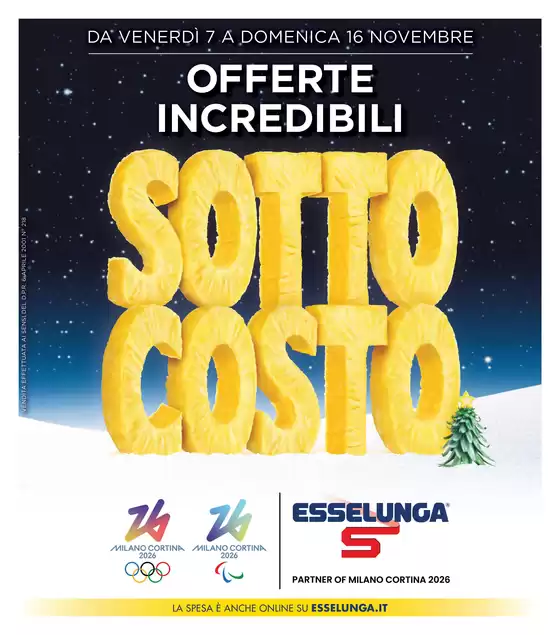 Volantino Esselunga a Ragusa | Sottocosto + Altre Offerte | 2025-11-07T00:00:00.000Z - 2025-11-16T00:00:00.000Z