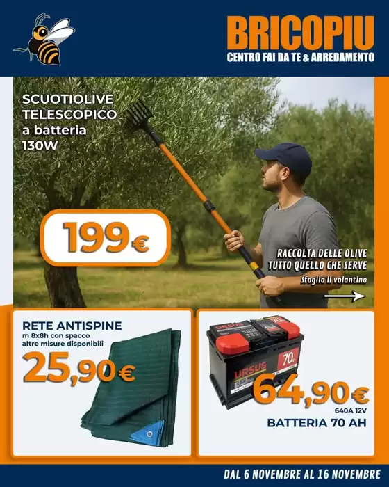 Volantino BricoPiù a San Martino Buon Albergo | Dal 6 al 16 novembre | 2025-11-07T00:00:00.000Z - 2025-11-16T00:00:00.000Z