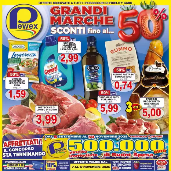 Volantino Pewex a Matera | Sconti fino al 50% | 2025-09-05T00:00:00.000Z - 2025-11-30T00:00:00.000Z