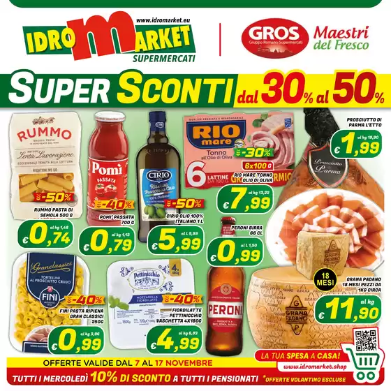 Volantino Idromarket a Gallarate | Super sconti dal 30% al 50% | 2025-11-07T00:00:00.000Z - 2025-11-17T00:00:00.000Z