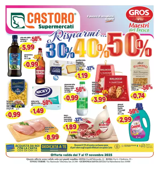 Volantino Il Castoro | Risparmi 30% 40% 50% | 2025-11-07T00:00:00.000Z - 2025-11-17T00:00:00.000Z