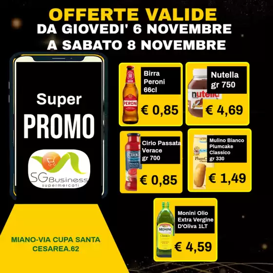 Volantino SG Supermercati a Gallarate | Super promo | 2025-11-06T00:00:00.000Z - 2025-11-08T00:00:00.000Z