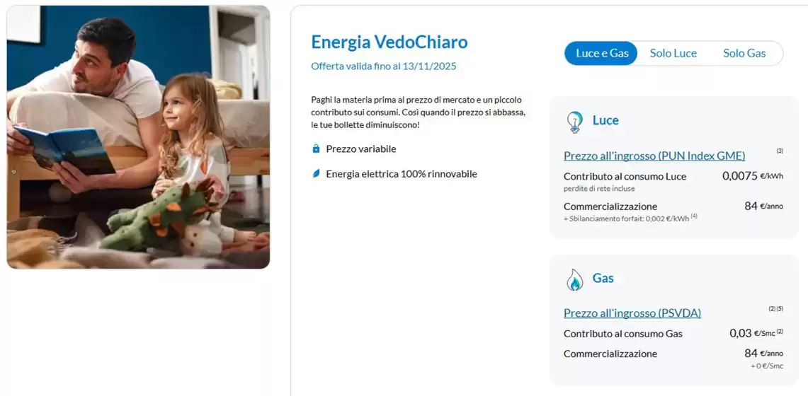 Volantino Engie a Ospedaletto Euganeo | Energia vedochairo | 2025-11-07T00:00:00.000Z - 2025-11-13T00:00:00.000Z