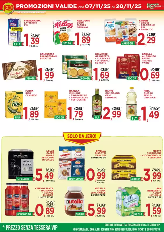 Volantino Jero Market a Tradate | Promozioni valido dal 07/11 al 20/11 | 2025-07-11T00:00:00.000Z - 2025-11-20T00:00:00.000Z