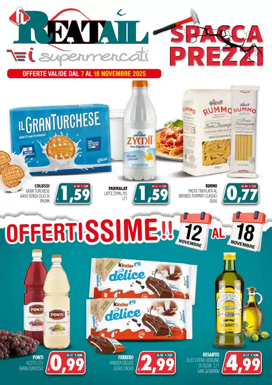 Volantino Reatail Supermercati a Tradate | Spacca prezzi | 2025-11-07T00:00:00.000Z - 2025-11-18T00:00:00.000Z