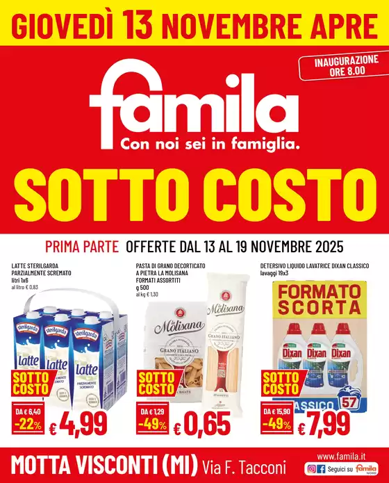 Volantino Famila a Atripalda | Sotto Costo | 2025-11-13T00:00:00.000Z - 2025-11-19T00:00:00.000Z