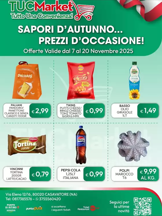 Volantino Tuc Market a Alzano Lombardo | Sapori d'autunno... prezzi d'occasione! | 2025-11-07T00:00:00.000Z - 2025-11-20T00:00:00.000Z