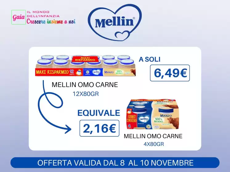 Volantino Sanitaria Gaia a Orzinuovi | Offerta valida dal 8 al 10 novembre | 2025-11-10T00:00:00.000Z - 2025-11-10T00:00:00.000Z