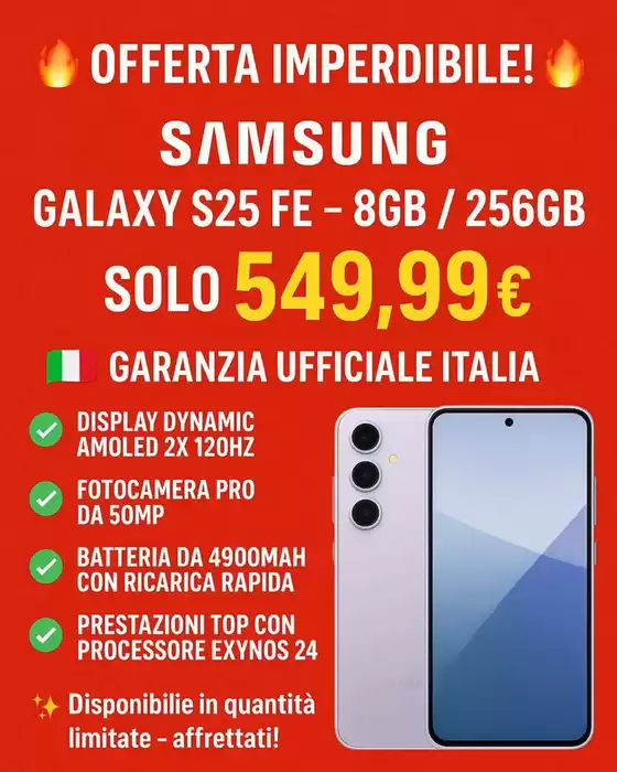 Volantino Faga Electronics a Carpenedolo | Offerta | 2025-11-10T00:00:00.000Z - 2025-11-30T00:00:00.000Z
