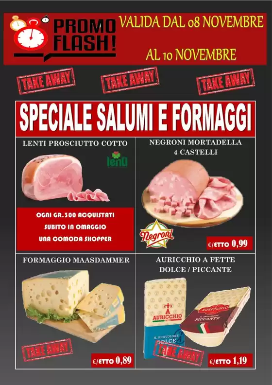 Volantino Supermercato Azzurro a Concesio | Speciale salumi e fromaggi | 2025-11-10T00:00:00.000Z - 2025-11-10T00:00:00.000Z