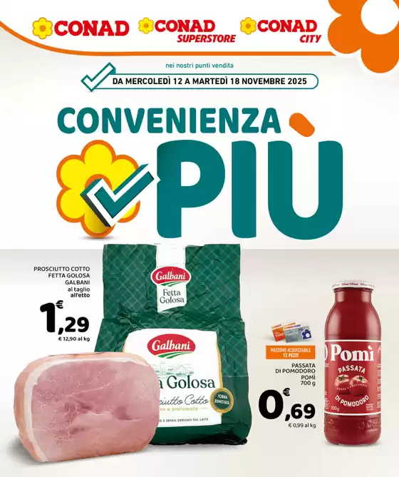 Volantino Conad City a Zovencedo | Convenienza Più | 2025-11-12T00:00:00.000Z - 2025-11-18T00:00:00.000Z