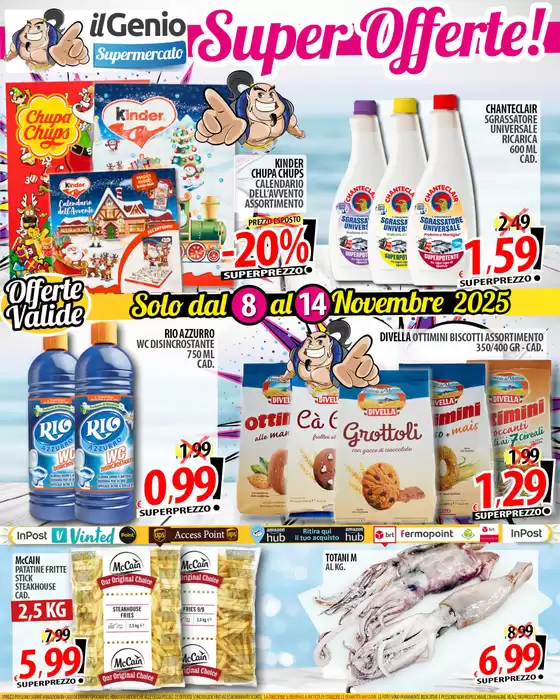 Volantino Il Genio a Pianoro | Solo Dal 8 al 14 novembre 2025 | 2025-11-10T00:00:00.000Z - 2025-11-14T00:00:00.000Z