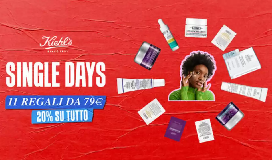 Volantino Kiehls a Firenze | 20% su tutto ​ | 2025-11-10T00:00:00.000Z - 2025-11-11T00:00:00.000Z
