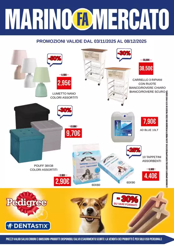 Volantino Marino Fa Mercato a San Germano Chisone | Offerte del mese | 2025-11-03T00:00:00.000Z - 2025-12-08T00:00:00.000Z