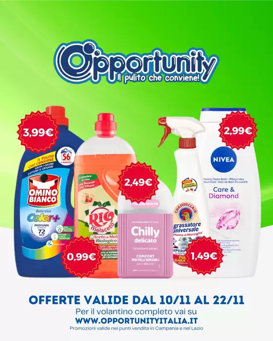 Volantino Opportunity Shop a Padova | Offerte VALIDE DAL 10/11 AL 22/11 | 2025-11-10T00:00:00.000Z - 2025-11-22T00:00:00.000Z