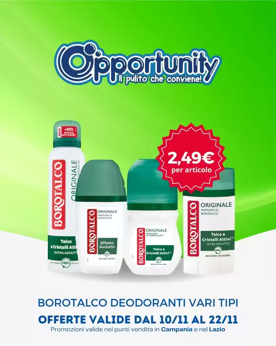 Volantino Opportunity Shop a Padova | Le migliori offerte per gli acquirenti parsimoniosi | 2025-11-10T00:00:00.000Z - 2025-11-22T00:00:00.000Z