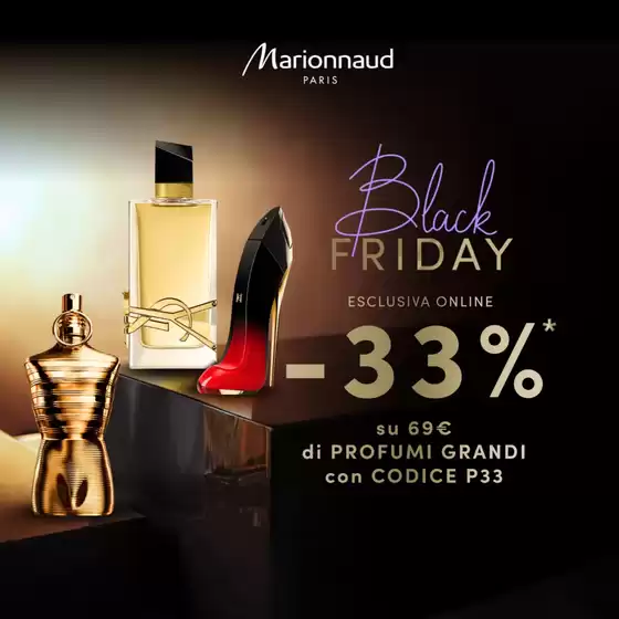 Volantino Marionnaud a Padova | Black Friday -33% | 2025-11-11T00:00:00.000Z - 2025-11-30T00:00:00.000Z