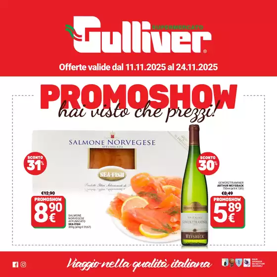 Volantino Gulliver a Portomaggiore | Promo show | 2025-11-11T00:00:00.000Z - 2025-11-24T00:00:00.000Z