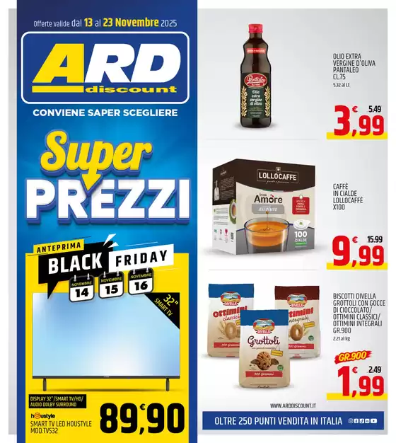 Volantino ARD Discount a Malvito | Super prezzi | 2025-11-13T00:00:00.000Z - 2025-11-23T00:00:00.000Z