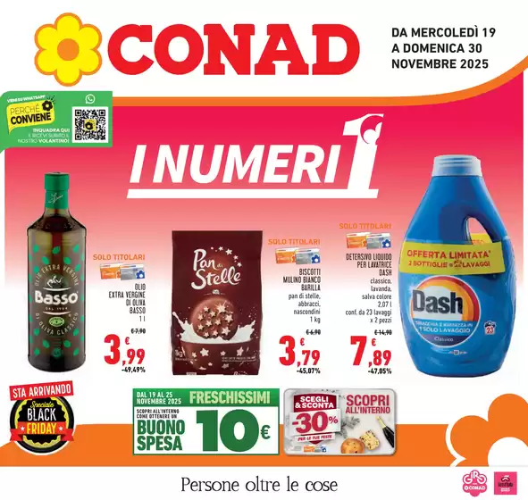 Volantino Conad | I numeri 1  | 2025-11-19T00:00:00.000Z - 2025-11-30T00:00:00.000Z