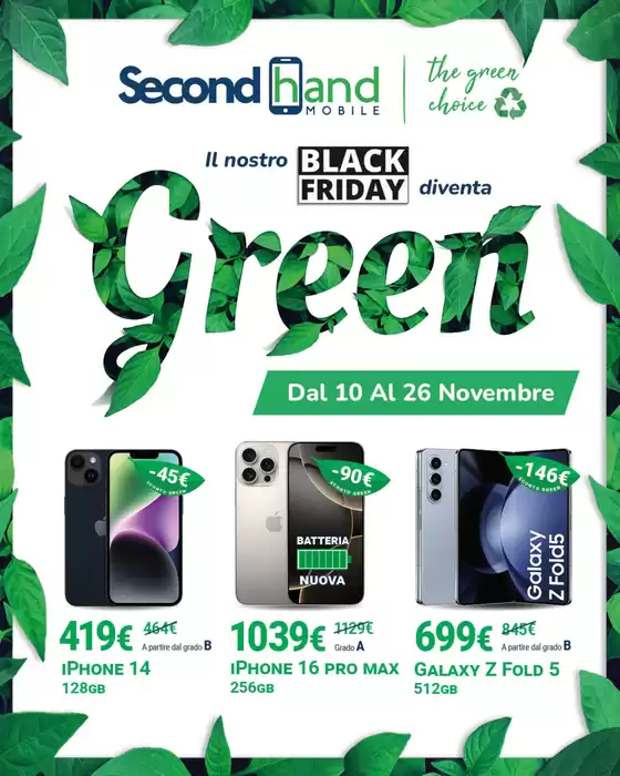 Volantino Secondhand Mobile a Crotone | Sconto green | 2025-11-12T00:00:00.000Z - 2025-11-26T00:00:00.000Z