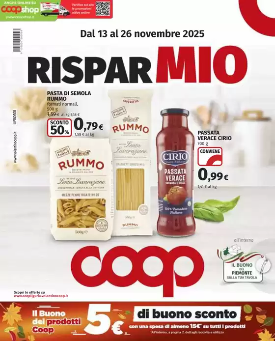 Volantino Coop | RisparMIO | 2025-11-13T00:00:00.000Z - 2025-11-26T00:00:00.000Z