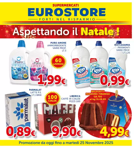 Volantino Supermercati Eurostore a Bagnara Calabra | Aspettando il Natale! | 2025-11-12T00:00:00.000Z - 2025-11-25T00:00:00.000Z
