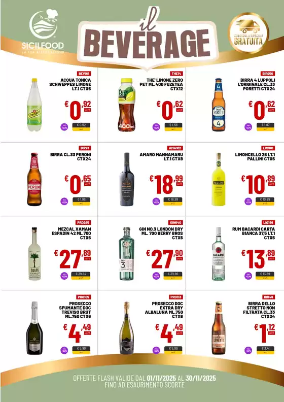 Volantino Sicil Food a Bagnara Calabra | BEVERAGE | 2025-11-01T00:00:00.000Z - 2025-11-30T00:00:00.000Z