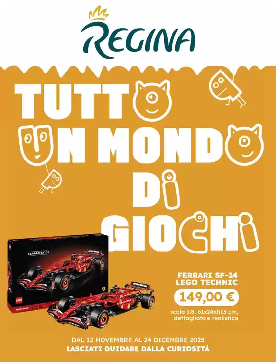 Volantino Regina Grandi Magazzini a Sant'Ilario dello Ionio | Tutto un mondo di giochi  | 2025-11-12T00:00:00.000Z - 2025-12-24T00:00:00.000Z