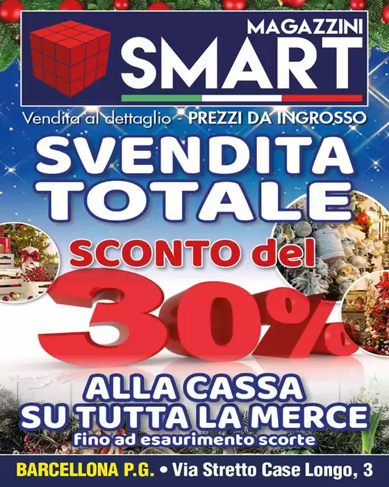 Volantino Magazzini Smart a Vobarno | Svendita totale sconto del 30% | 2025-11-12T00:00:00.000Z - 2025-11-22T00:00:00.000Z