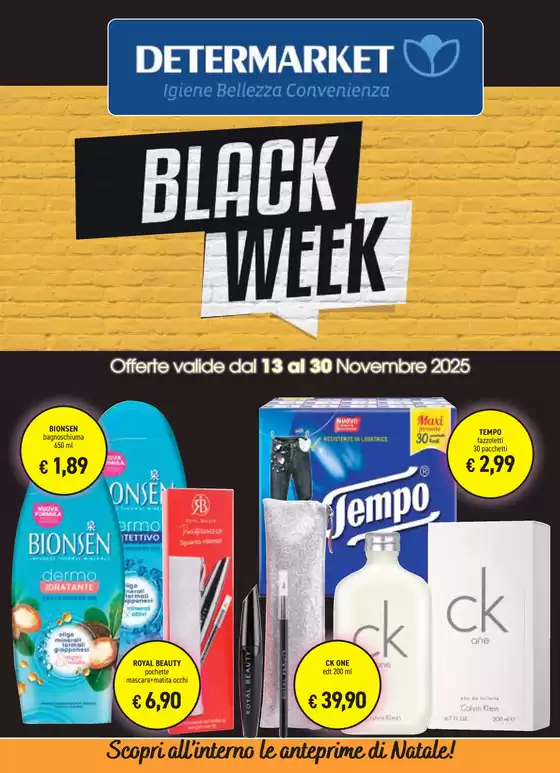 Volantino Determarket a Conegliano | Black week | 2025-11-13T00:00:00.000Z - 2025-11-30T00:00:00.000Z