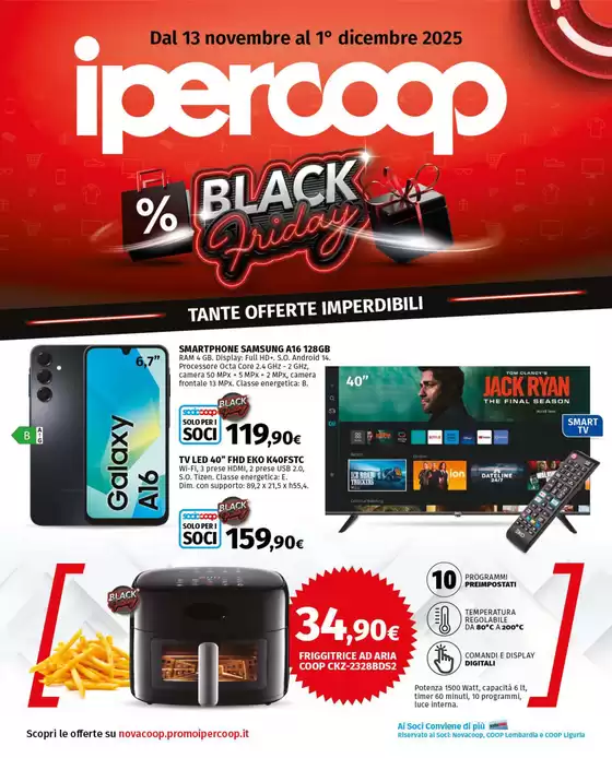 Volantino Ipercoop a Aci Bonaccorsi | Black friday | 2025-11-13T00:00:00.000Z - 2025-12-01T00:00:00.000Z
