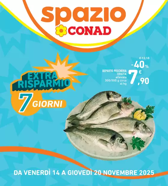 Volantino Spazio Conad a San Pietro in Lama | 7 giorni extra risparmio | 2025-11-14T00:00:00.000Z - 2025-11-20T00:00:00.000Z
