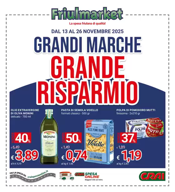 Volantino Friulmarket a Trabia | Grandi marche | 2025-11-13T00:00:00.000Z - 2025-11-26T00:00:00.000Z