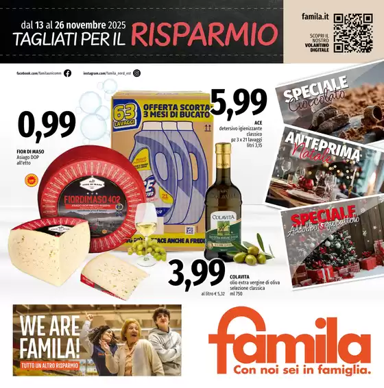 Volantino Famila a Trabia | TAGLIATI PER IL RISPARMIO | 2025-11-13T00:00:00.000Z - 2025-11-26T00:00:00.000Z