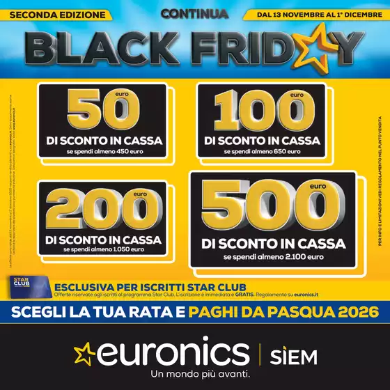 Volantino Euronics | BLACK FRIDAY 2 | 2025-11-13T00:00:00.000Z - 2025-12-01T00:00:00.000Z