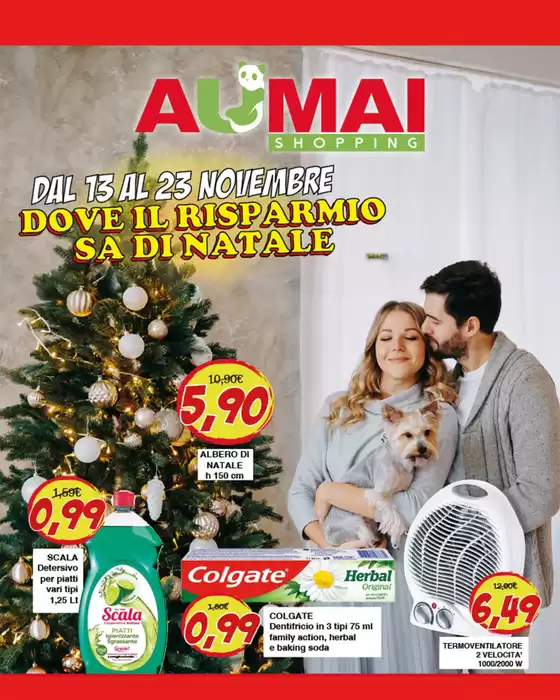 Volantino Aumai Market a Roncade | Dove il rispamio sa di natale | 2025-11-13T00:00:00.000Z - 2025-11-23T00:00:00.000Z