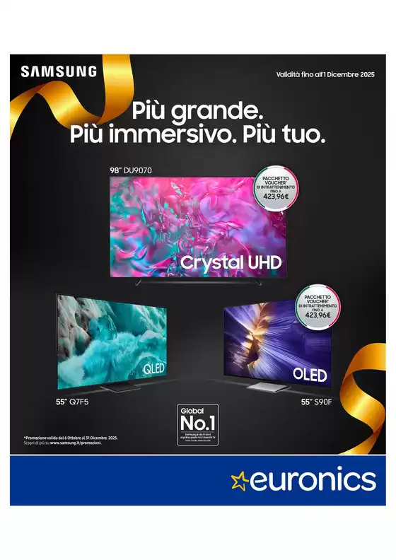 Volantino Euronics | Piu grande. Piu immersivo.Piu tuo | 2025-11-16T00:00:00.000Z - 2025-12-01T00:00:00.000Z
