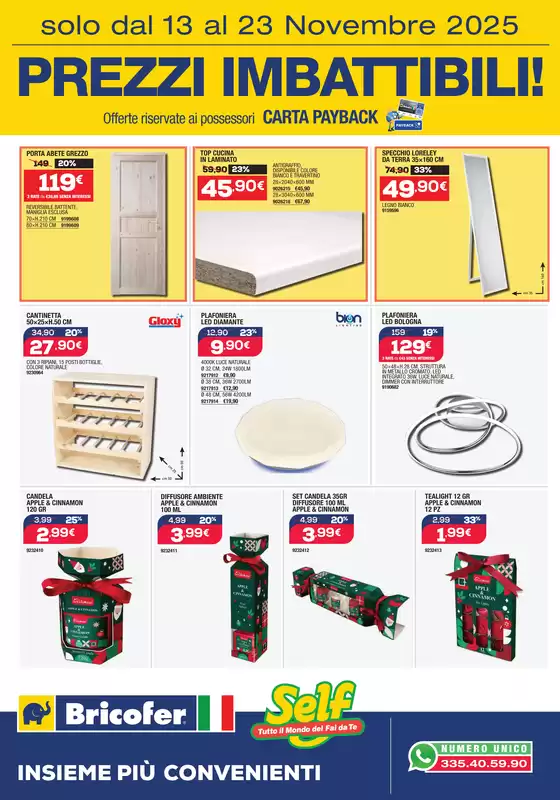 Volantino Bricofer | Prezzi imbattibili | 2025-11-13T00:00:00.000Z - 2025-11-23T00:00:00.000Z