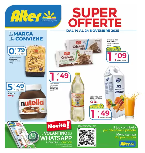 Volantino Alter Discount a Bologna | Super offerte | 2025-11-14T00:00:00.000Z - 2025-11-24T00:00:00.000Z