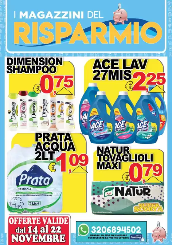 Volantino Magazzini del Risparmio a Napoli | Offerte valide dal 14 al 22 novembre | 2025-11-14T00:00:00.000Z - 2025-11-22T00:00:00.000Z