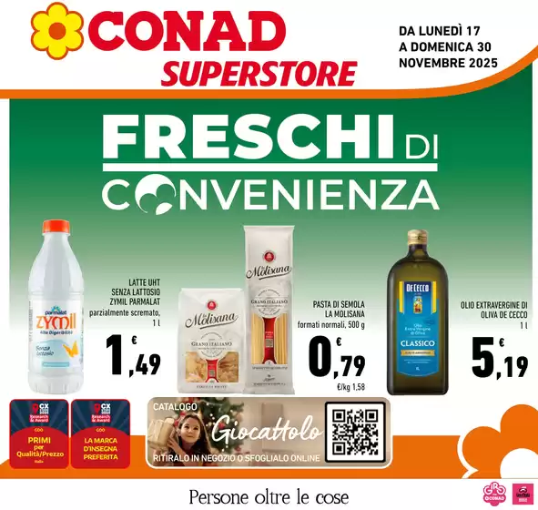 Volantino Conad Superstore a Solignano | FRESCHI DI CONVENIENZA | 2025-11-17T00:00:00.000Z - 2025-11-30T00:00:00.000Z