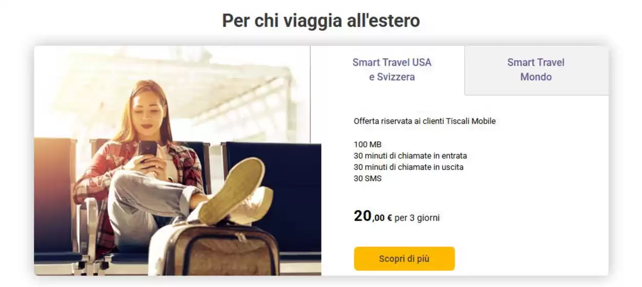 Volantino Tiscali Casa a Saluggia | Per chi viaggia all'estero | 2025-11-14T00:00:00.000Z - 2025-11-21T00:00:00.000Z