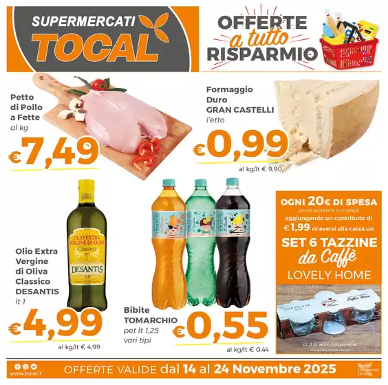 Volantino Tocal  a Cosenza | Offerte a tutto risparmio | 2025-11-14T00:00:00.000Z - 2025-11-24T00:00:00.000Z