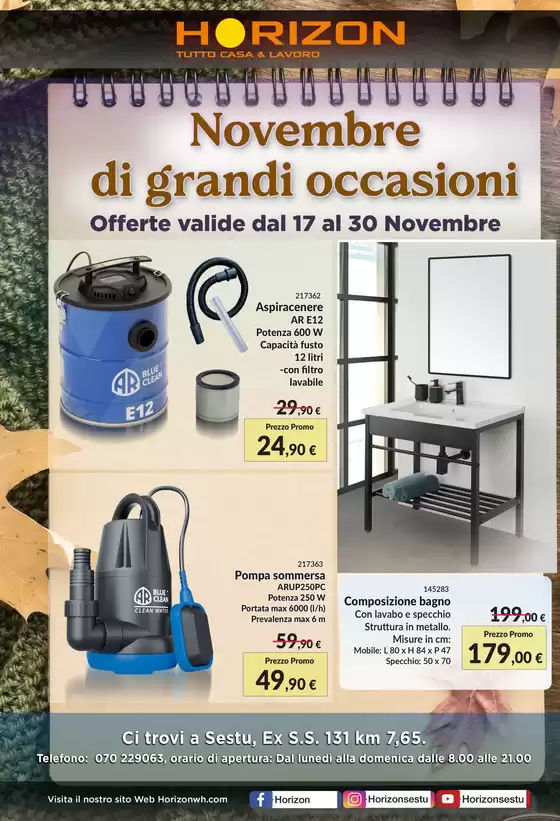 Volantino Horizon a Roma | Novembre di grandi occasioni | 2025-11-17T00:00:00.000Z - 2025-11-30T00:00:00.000Z